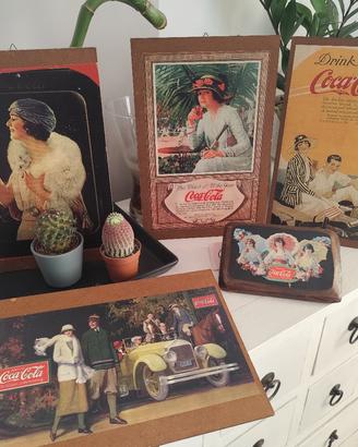 Quadretti decorativi Coca-Cola stile vintage