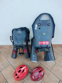 caschi e seggiolino per bici