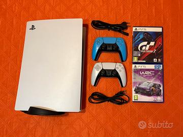 PS5 standard con lettore + 2 controller e 2 giochi