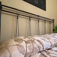 Letto artigianale in ferro battuto