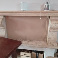 travertino per rivestimento camino 