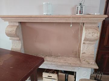 travertino per rivestimento camino 