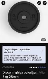 Dischi Ghisa palestra + bilanciere+ ez+manubri