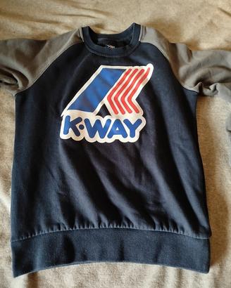 FELPA KWAY CON LOGO GRANDE TAGLIA M