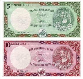 Lotto banconote Lega Nord