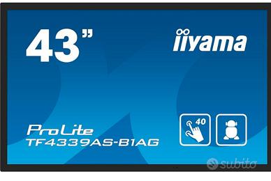 Monitor Touch 43 pollici 4k