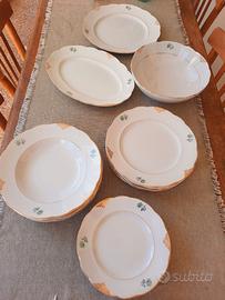 Servizio piatti Ceramica Galvani anni '30 - 21 pz.