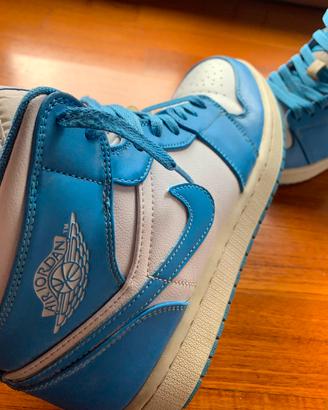 Nike air Jordan 1  university blue White taglia 
