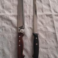Coppia Coltelli prosciutto e con regolatore
