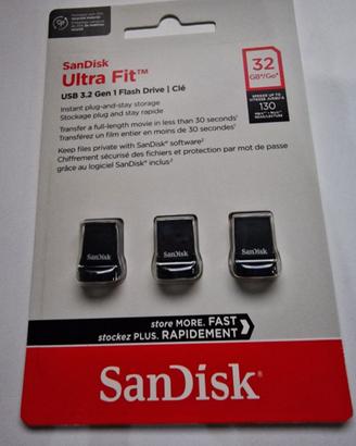 SanDisk Chiavetta USB 3.1 da 32 GB, fino a 130 MB/