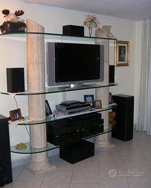 LIBRERIA IN MARMO TRAVERTINO