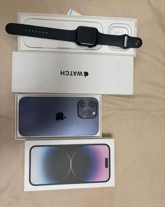 Apple Watch SE e iPhone 14 pro max
