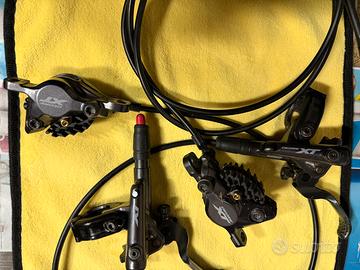 Freni shimano xt + dischi xt ice teck 180mm
