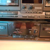 lettore musicassette sony deck tc-w435
