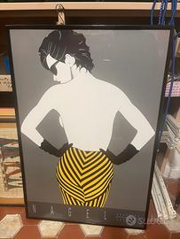 POSTER ARTISTICO PATRICK NAGEL 60X90cm CON CORNICE