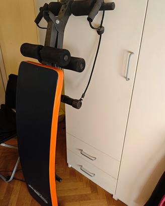 Panca addominali + barra trazioni