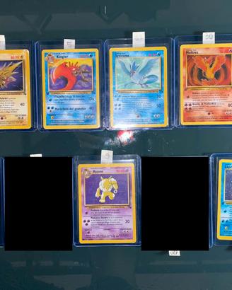 Lotto 28 carte pokemon Fossil Set