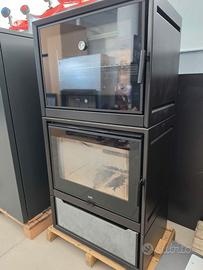 KUOKI 110da11,4KW cm72x46x140 stufa a legna Klover