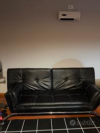 Divano-letto in ecopelle