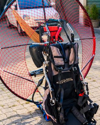PARAMOTORE SKY 110 CARBON  + casco radio e vele