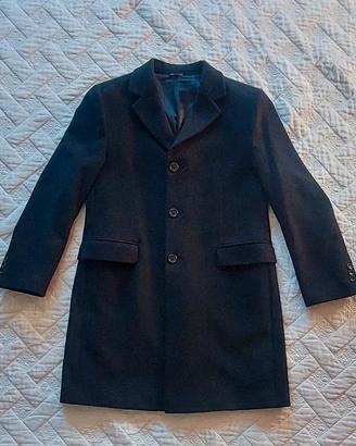 Cappotto uomo lana e cashmere nero taglia 50 Nuovo