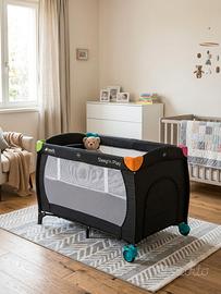 Lettino campeggio viaggio Hauck + kit neonato
