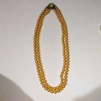 Collana vintage a doppio filo in perle maiorchine