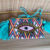 Borsa Wayuu Occhio Greco, fatta a mano