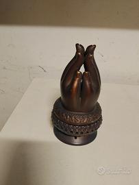 porta incenso color bronzo