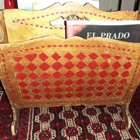 PORTARIVISTE DORATO anni '60, STILE FIORENTINO