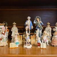 Lotto 17 statue bisquite capodimonte porcellana