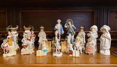 Lotto 17 statue bisquite capodimonte porcellana