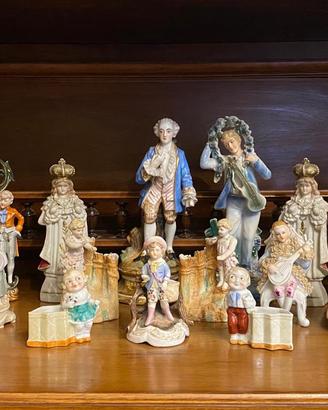 Lotto 17 statue bisquite capodimonte porcellana