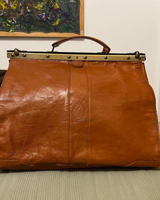 borsa da viaggio artigianale in pelle Toscana
