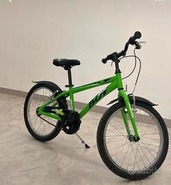 Bici bambino verde sportiva
