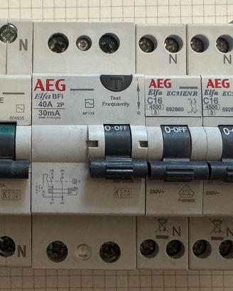 Differenziali e magnetotermici  AEG