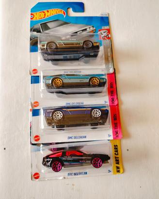 Hot Wheels 1/64 Lotto 4x DMC Delorean