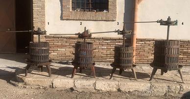 Antico torchio per vendemmia uva vino ⌀ 40 50 cm