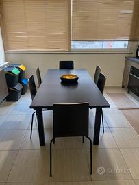 Tavolo allungabile ikea nero