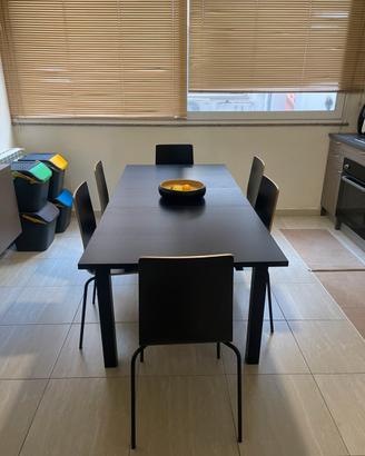 Tavolo allungabile ikea nero