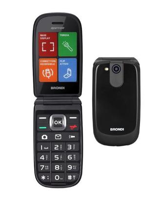 BRONDI RAPTOR (NERO) - TELEFONO CELLULARE CLAMSHEL