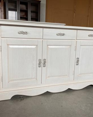 Credenza in legno nuova bianca