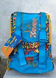 SEVEN BYTE ROLLING Zaino Scuola Vintage Anni 90