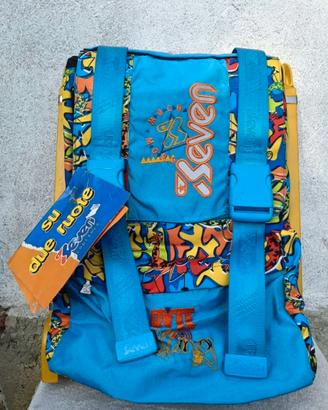 SEVEN BYTE ROLLING Zaino Scuola Vintage Anni 90