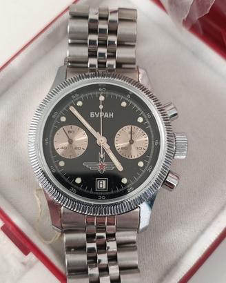 Orologio pilota cronografo meccanico Poljot Buran