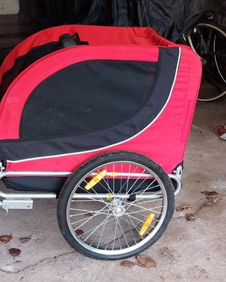 rimorchio bici per cani