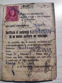 motom libretto solo per uso collezionistico