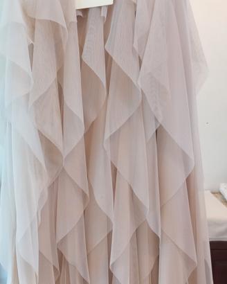 gonna a volant  di voile