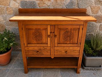 Mobile credenza legno massello - artigianale 