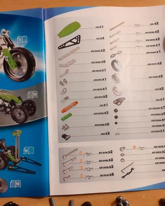 Meccano 3550 Multimodels moto. Pezzi tutti contati